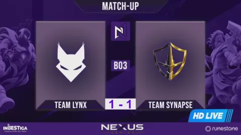 Poster siaran Team lynx VS Team Synapse
