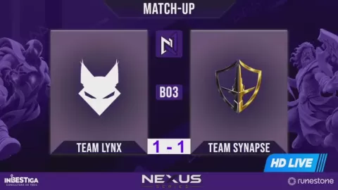 Poster siaran Team lynx VS Team Synapse